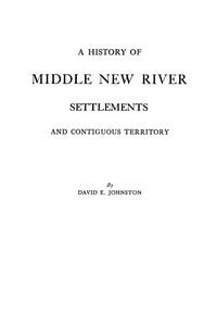 Produktbild: History of Middle New River Settlements