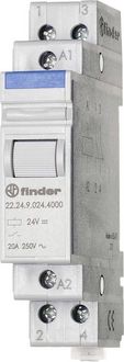 Produktbild: Finder 22.24.9.012.4000 Industrierelais Schaltstrom (max.): 20A 2 &Ouml;ffner 1St.