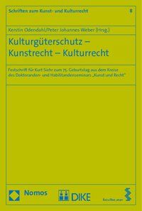 Produktbild: Kulturg&uuml;terschutz - Kunstrecht - Kulturrecht
