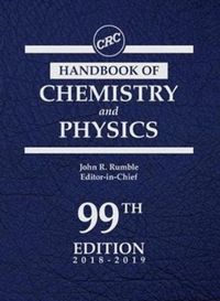 Produktbild: CRC Hdb of Chemistry and Physics, 99th Ed.