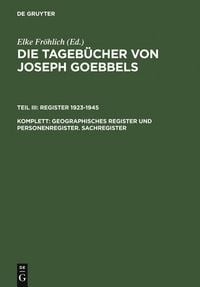 Produktbild: Geographisches Register und Personenregister. Sachregister