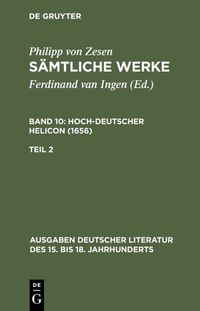 Produktbild: Deutscher Helikon. Zweiter Teil