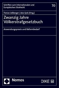Produktbild: Zwanzig Jahre V&ouml;lkerstrafgesetzbuch