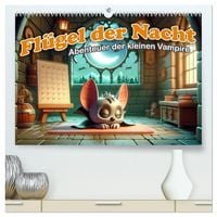 Produktbild: Fl&uuml;gel der Nacht: Abenteuer der kleinen Vampire (hochwertiger Premium Wandkalender 2026 DIN A2 quer), Kunstdruck in Hochglanz