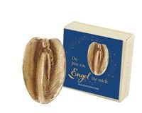 Produktbild: Handschmeichler Engel in Federform, in Schachtel "Du bist ein Engel f&uuml;r mich"