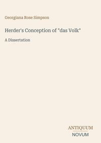 Produktbild: Herder's Conception of "das Volk"