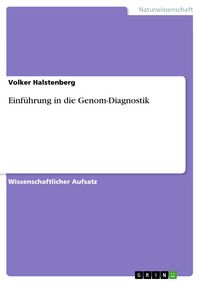 Produktbild: Einf&uuml;hrung in die Genom-Diagnostik