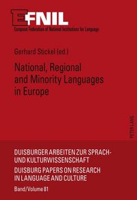Produktbild: National, Regional and Minority Languages in Europe