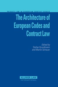 Produktbild: Architecture of European Codes and Contract Law