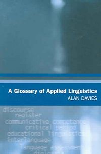 Produktbild: Davies, A: Glossary of Applied Linguistics