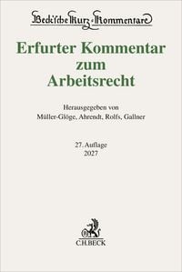 Produktbild: Erfurter Kommentar zum Arbeitsrecht