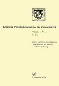 Produktbild: The Formation of the Greek Polis: Aristotle and Archeology