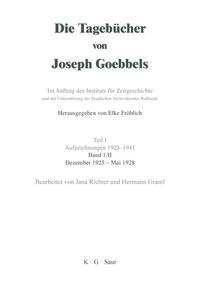 Produktbild: Dezember 1925 - Mai 1928