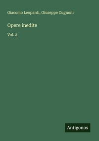 Produktbild: Opere inedite