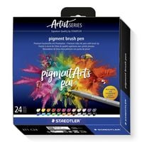 Produktbild STAEDTLER Schreib- und Zeichbedarf pigment brush 371 Fasermaler mit Pinselspitze, 24er Set