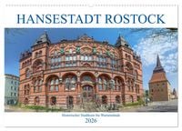 Produktbild: Hansestadt Rostock Historischer Stadtkern bis Warnem&uuml;nde (Wandkalender 2026 DIN A2 quer), CALVENDO Monatskalender