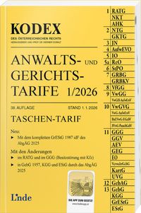 Produktbild: KODEX Anwalts- und Gerichtstarife 1/2026