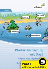 Produktbild: Wortarten-Training mit Spa&szlig; - Nomen, Verb,