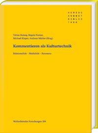 Produktbild: Kommentieren als Kulturtechnik