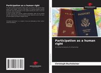 Produktbild: Participation as a human right