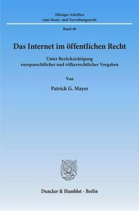 Produktbild: Das Internet im &ouml;ffentlichen Recht.