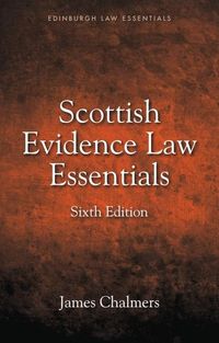Produktbild: Scottish Evidence Law Essentials