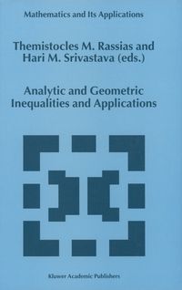 Produktbild: Analytic and Geometric Inequalities and Applications