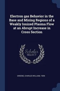Produktbild: Electron gas Behavior in the Base and Mixing Regions of a Weakly Ionized Plasma Flow at an Abrupt Increase in Cross Section