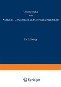 Produktbild: Untersuchung von Nahrungs-, Genussmitteln und Gebrauchsgegenst&auml;nden