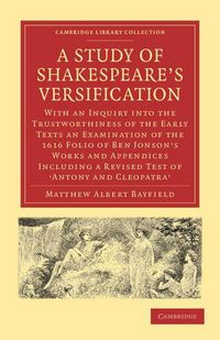 Produktbild: A Study of Shakespeare's Versification