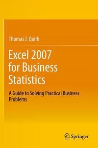 Produktbild: Excel 2007 for Business Statistics