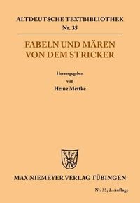 Produktbild: Fabeln und M&auml;ren von dem Stricker