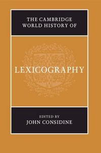 Produktbild: The Cambridge World History of Lexicography