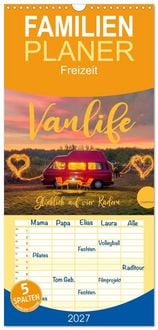 Produktbild: Familienplaner 2027 - Vanlife - Gl&uuml;cklich auf vier R&auml;dern mit 5 Spalten (Wandkalender, 21 x 45 cm) CALVENDO