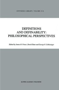 Produktbild: Definitions and Definability: Philosophical Perspectives