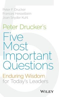 Produktbild: Peter Drucker's Five Most Important Questions