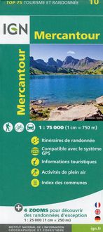 Produktbild: IGN 75 000 Touristische Wanderkarte 10 Mercantour