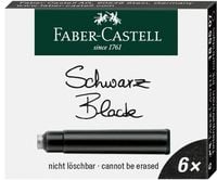 Produktbild: Faber-Castell Tintenpatronen Standard schwarz 6er