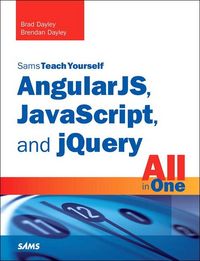 Produktbild: Angularjs, Javascript, and jQuery All in One, Sams Teach Yourself