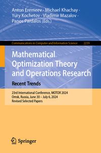 Produktbild: Mathematical Optimization Theory and Operations Research: Recent Trends