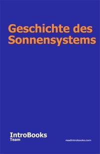 Produktbild: Geschichte des Sonnensystems