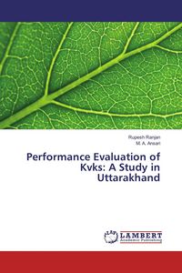 Produktbild: Performance Evaluation of Kvks: A Study in Uttarakhand
