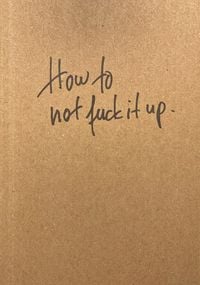 Produktbild: How to not fuck it up