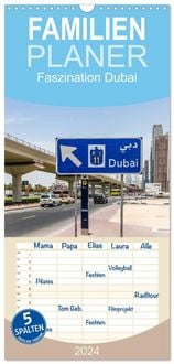 Produktbild: Familienplaner 2027 - Faszination Dubai mit 5 Spalten (Wandkalender, 21 x 45 cm) CALVENDO