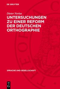Produktbild: Untersuchungen zu einer Reform der deutschen Orthographie