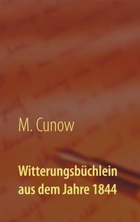 Produktbild: Witterungsb&uuml;chlein aus dem Jahre 1844