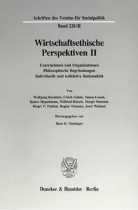 Produktbild: Wirtschaftsethische Perspektiven II.