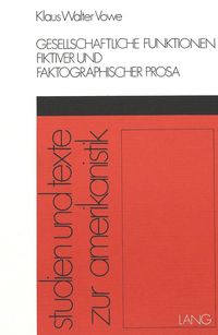 Produktbild: Gesellschaftliche Funktionen fiktiver und faktographischer Prosa