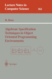 Produktbild: Algebraic Specification Techniques in Object Oriented Programming Environments