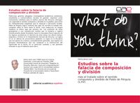 Produktbild: Estudios sobre la falacia de composici&oacute;n y divisi&oacute;n